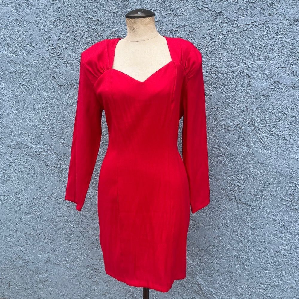 90s Cocktail Red Dress in Medium